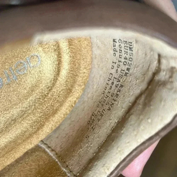 Aetrex Karina monk strap brown leather slip in with strap size women’s size 9.5 - Picture 11 of 11